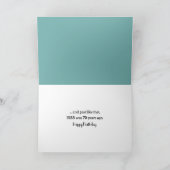 Verjaardag Waterverf Retro Campervan met Surfboard Kaart (Binnen)