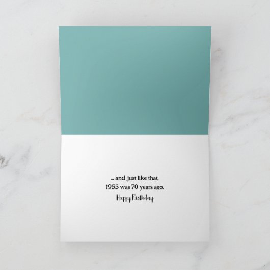 Verjaardag Waterverf Retro Campervan met Surfboard Kaart (Binnen)