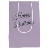 Verjaardag Waterverf Wisteria Garden Medium Cadeauzakje (Achterkant)