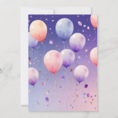 Verjaardag waterverf Wonderland Kaart (Achterkant)