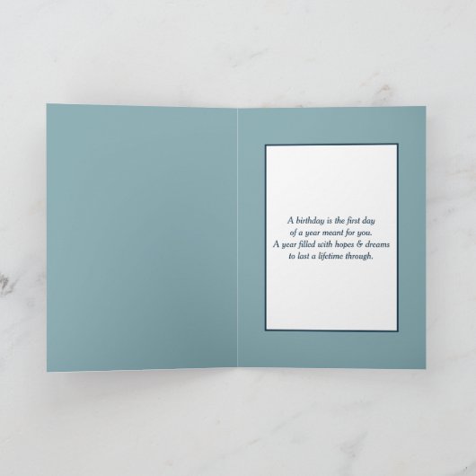 Verjaardag Waterverf zeilboot in een open raam Kaart (Binnen)