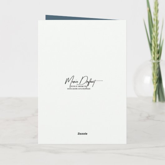 Verjaardag Waterverf zeilboot op een meer Kaart (Achterkant)