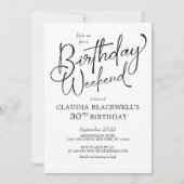 Verjaardag Weekend Route Kaart (Voorkant)