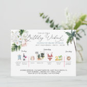 Verjaardag Weekend Route | Palm Beach Kaart (Staand voorkant)