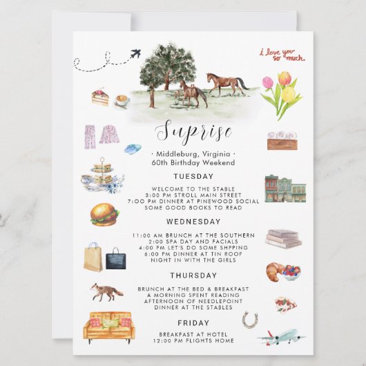 Verjaardag Weekend Route | Ruitersport Kaart (Voorkant)