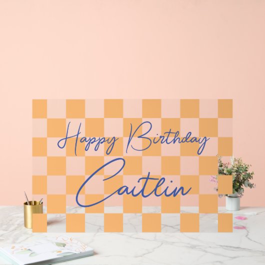 Verjaardag welkom acryl bord (Huwelijk)