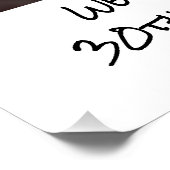 Verjaardag Welkom "Dit Kind"  foto snapshot Perfect Poster (Hoek)