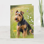 Verjaardag Welsh Terrier Kaart (Voorkant)