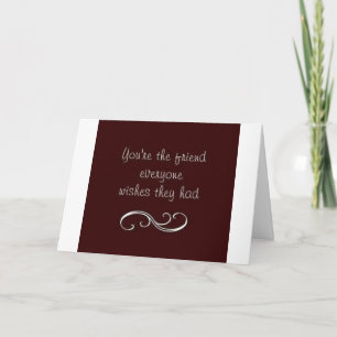 **VERJAARDAG WENSEN** AAN MIJN BESTE VRIEND** KAART