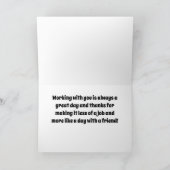 VERJAARDAG WENSEN VOOR MIJN FAVORIETE "MEDEWERKER" KAART (Binnen)