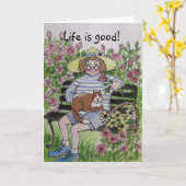 VERJAARDAG, WENSKAART KAART (Gele Bloem)