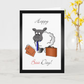 Verjaardag wenskaart manager kaart (Gele Bloem)