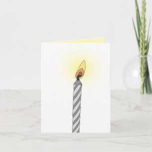 Verjaardag wenskaart "Single Candle" Kaart
