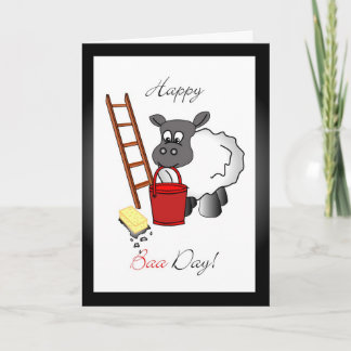 Verjaardag wenskaart voor glazenwasser kaart