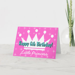 Verjaardag wenskaart voor meisjes   prinses kaart