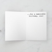 Verjaardag Wenskaart voor zus Kaart (Binnen)