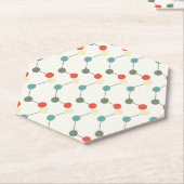 Verjaardag wetenschappelijke partij kartonnen onderzetters (Schuin)