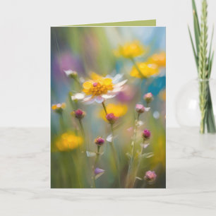 Verjaardag Whimsy Wildflower Kaart