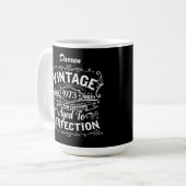 Verjaardag  Whiskey Label gepersonaliseerd Koffiemok (Voorkant links)