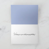 Verjaardag White Kitten in een theekopje Kaart (Binnen)