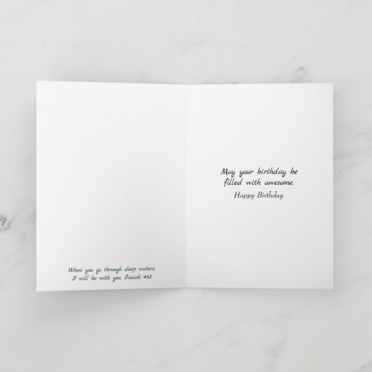 Verjaardag White Peacock in Moonlight Kaart (Binnen)