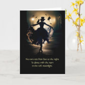 Verjaardag wicca geïnspireerd magische vrouwen uil kaart (Gele Bloem)