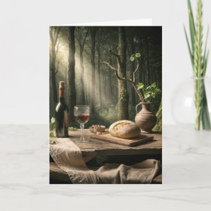 Verjaardag Wijn en Brood op Bostafel Kaart