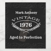 Verjaardag Wijnlabel - Ouder tot in de perfectie Wijn Etiket (Enkel label)