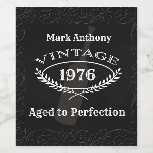 Verjaardag Wijnlabel - Ouder tot in de perfectie Wijn Etiket (Enkel label)