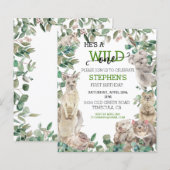 Verjaardag wildebras Australische dieren (Voorkant / Achterkant)