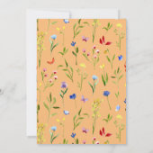 Verjaardag Wildflower ONE 1 jaar Kaart (Achterkant)