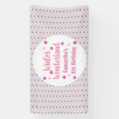 Verjaardag Winter Wonderland Spandoek (Verticaal)