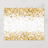 Verjaardag witgoud budget save the date flyer (Achterkant)