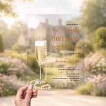 Verjaardag witgoud champagne parels helder