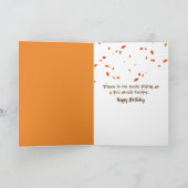 Verjaardag Witte eekhoorn met een eikel Kaart (Binnen)