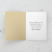 Verjaardag Witte kat met een parel oorbel schilder Kaart (Binnen)