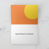 Verjaardag Wolharige Mammoet en Mens Kaart (Binnen)