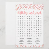 Verjaardag Woord zoekspel Verjaardagsfeest (Voorkant / Achterkant)