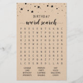 Verjaardag Woord zoekspel Verjaardagsfeest (Voorkant)