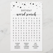 Verjaardag Woord zoekspel Verjaardagsfeest (Voorkant)