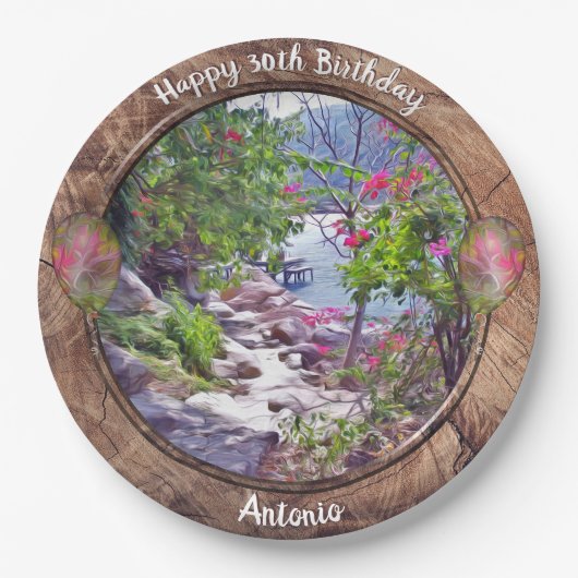 Verjaardag Yelapa Trail 821 Papieren Bordje (Voorkant)