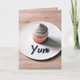 Verjaardag Yum Cupcake Kaart
