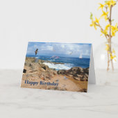 Verjaardag, Zee Birds at the Ocean Kaart (Gele Bloem)