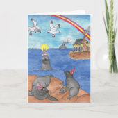 VERJAARDAG - zeehonden Kaart (Voorkant)