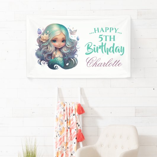 VERJAARDAG Zeemeermin Banner (Insitu)