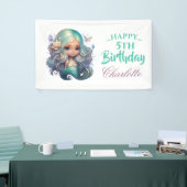 VERJAARDAG Zeemeermin Banner (Beurs)