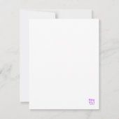 Verjaardag zeemeermin met roze haar kaart (Achterkant)