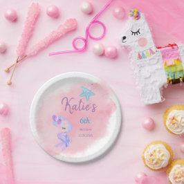 Verjaardag Zeemeermin Papier Bord