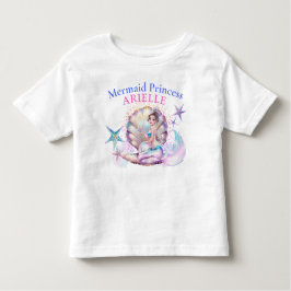 Verjaardag Zeemeermin Prinses Onder De Zee Kinder Shirts