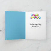 Verjaardag Zeemeeuw Het eten van een Ice Cream Con Kaart (Binnen)